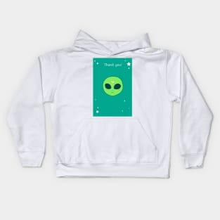 Thank You - Alien Face Kids Hoodie